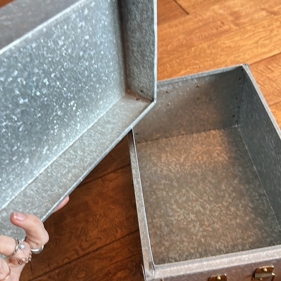 Hearth & Hand Large Storage Galvanized Storage Box - Picture 5 of 5